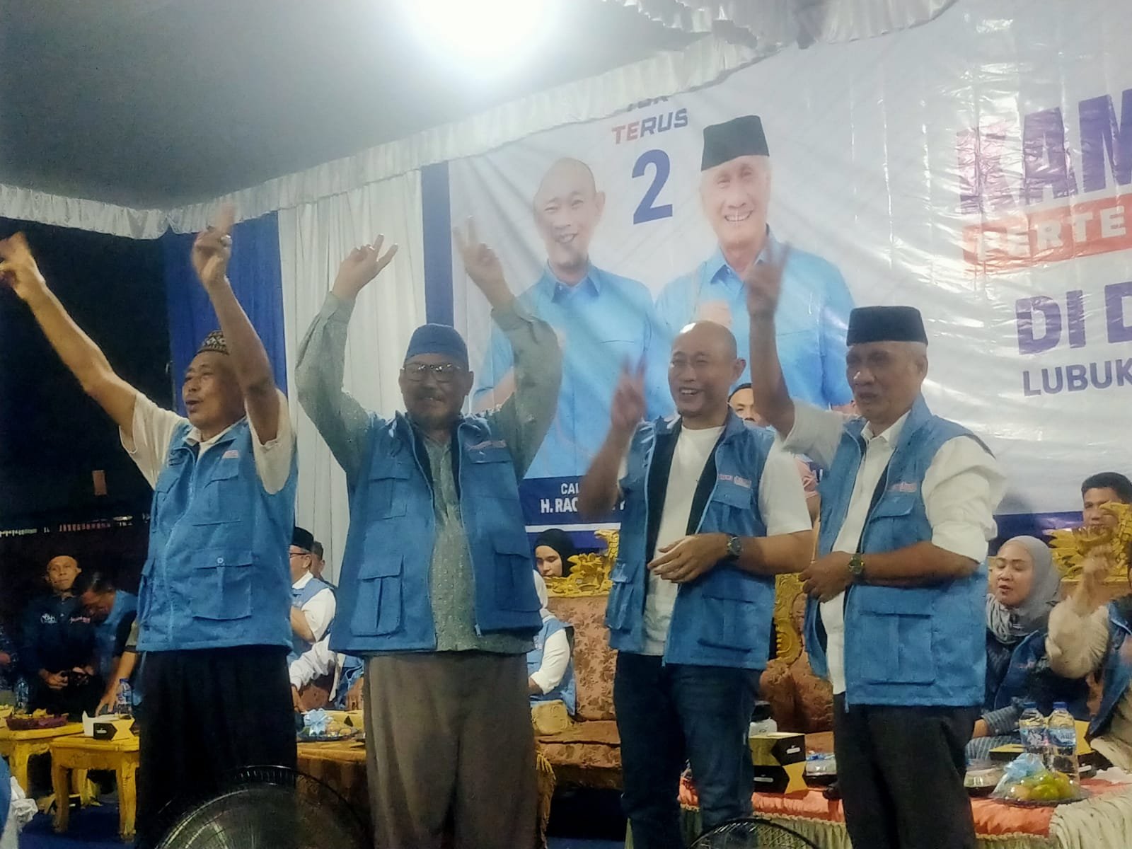 Tokoh Masyarakat Lembak H. Yuansi Ajak Masyarakat Jogoboyo Pilih Botak Peci
