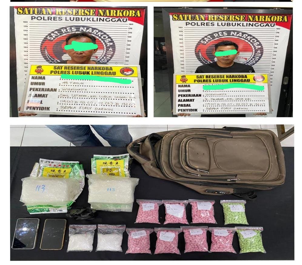 Satresnarkoba Polres Lubuk Linggau berhasil menggagalkan peredaran narkotika dengan total berat lebih dari 3.000 gram