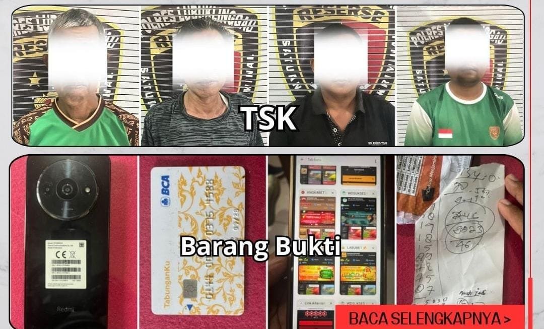 Tim Macan Linggau Amankan 4 Orang Tersangka Terkait Judol Jenis Togel