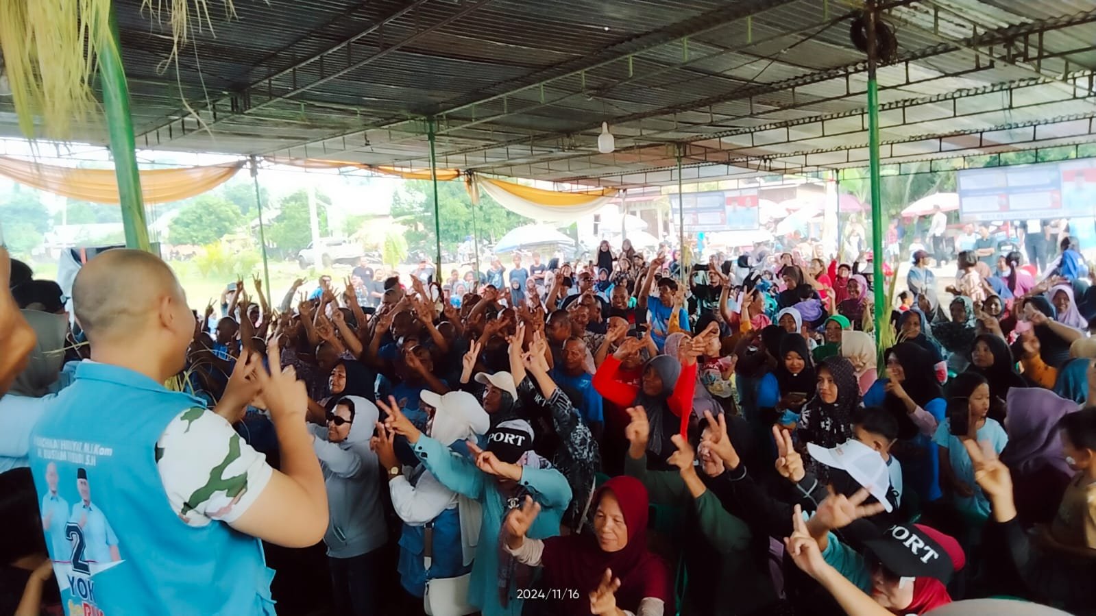 Warga Tanjung Harapan Berharap Pasangan YOKteRUS Bangun Jalan dan Fasilitas Umum yang Layak