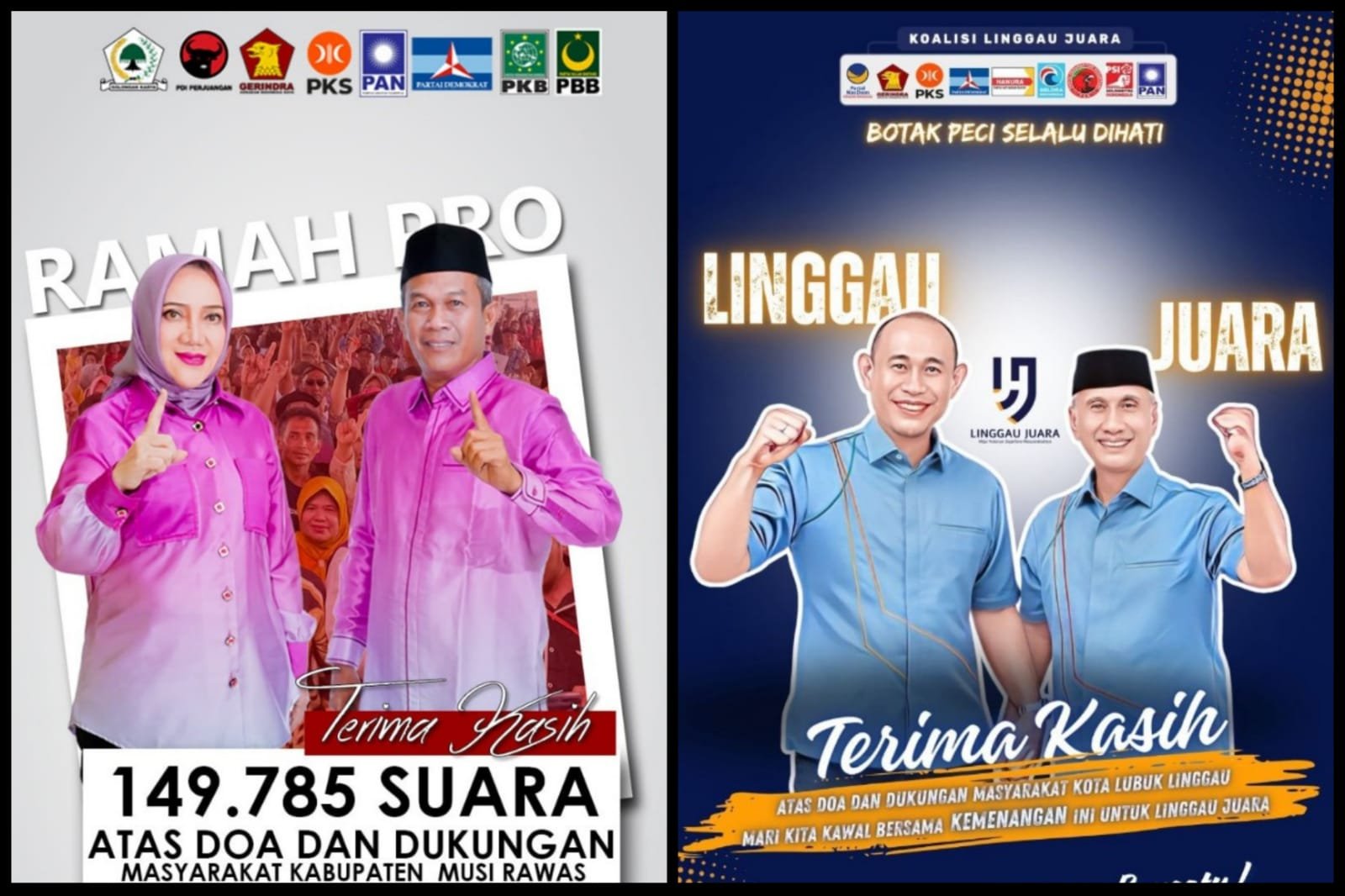 Hasil Pleno Kpu Mura dan Linggau, 01 dan 02 Menang Telak