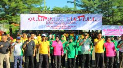 Kebersamaan Semangat Bhayangkara, Dandim Sampang Ikuti Olahraga Bersama di Mapolres